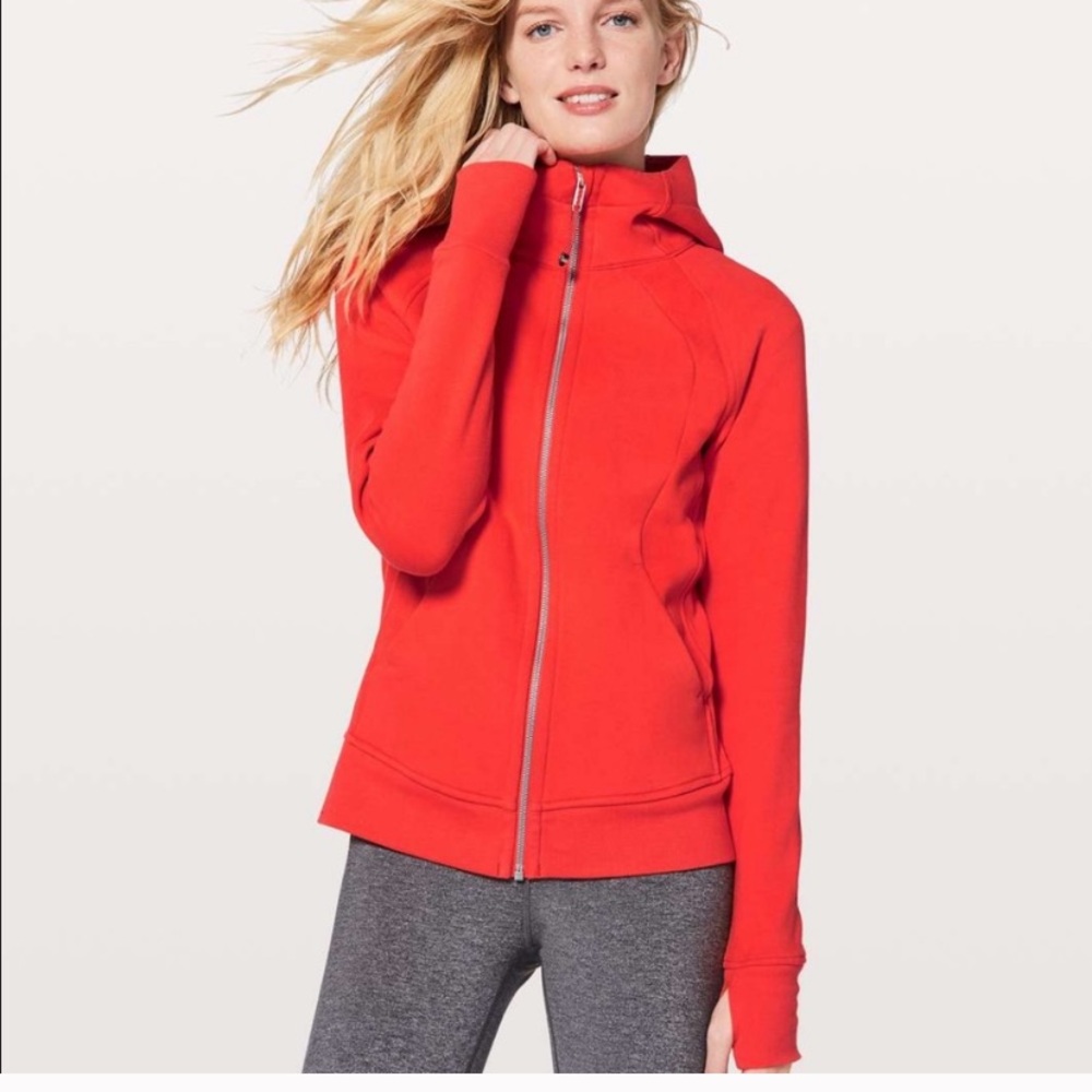 Lululemon Red Scuba Hoodie